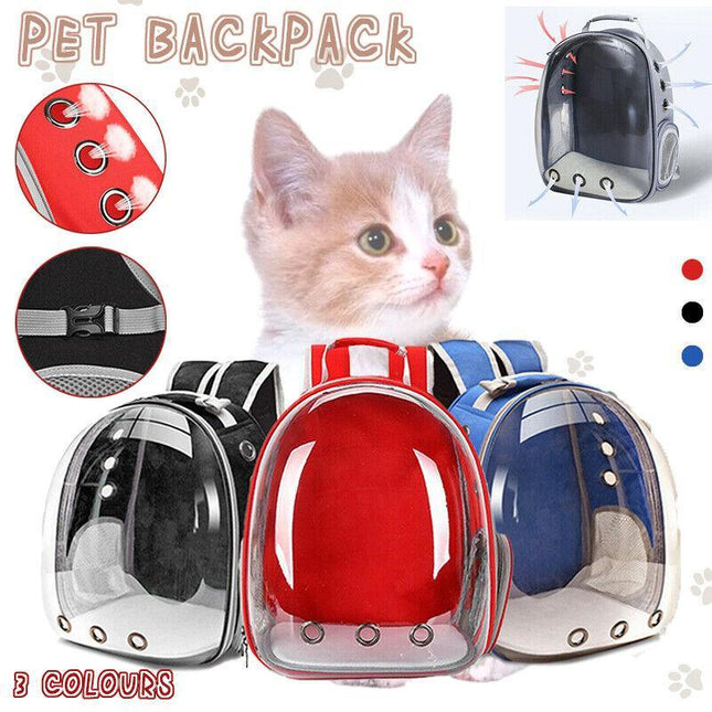 Pet Outdoor Carrier Backpack Cat Dog Puppy Travel Space Capsule Shoulder Bag AU - Aimall