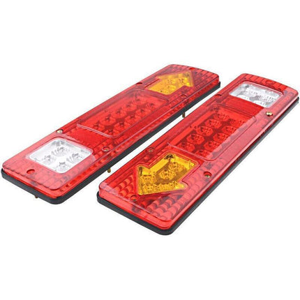 2X LED Tail Lights Stop Reverse Indicator 12V Ute Utv Trailer Caravan Truck Boat - Aimall