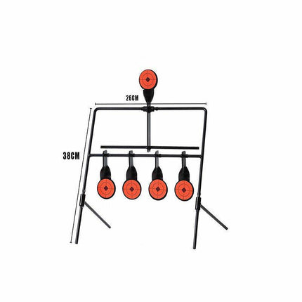 Centra Shooting Target Metal Splatter Archery Resetting Air Riffle Gun Game 2MM - Aimall