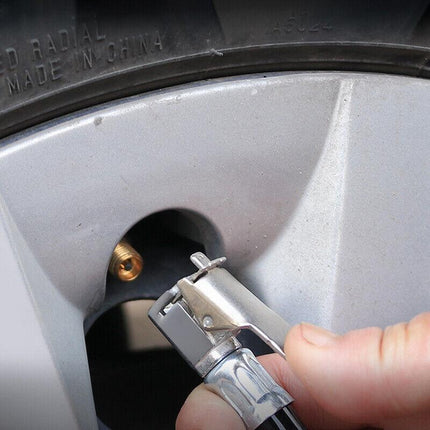 Air Tyre Inflator Pressure Meter Car Truck Tire Pump Hose Gauge Compressor Tools - Aimall
