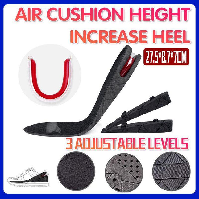 Air Cushion Height Increase Heel Gel Shoes Insoles Inserts Taller Lifts Pad AU - Aimall