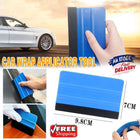 Felt Edge Squeegee For Decals Sticker Vinyl Sheet Car Wrap Applicator Tool Blue - Aimall