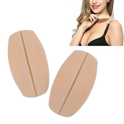 Silicone Non-slip Shoulder Pads Bra Strap Cushions Holder Underwear Pain Relief - Aimall