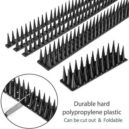 12X Bird Spikes Human Cat Possum Mouse Pest Control Spiked Fence Wall Deterrent - Aimall