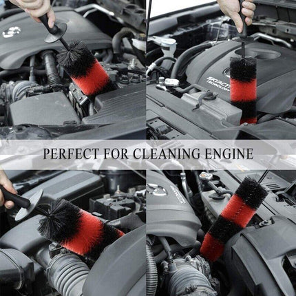 45CM Cleaning Tool Wash Cleaner Tire Rim Scrub Brush Car Vehicle Wheel Hub Brush - Aimall
