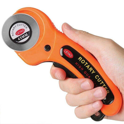 Rotary Cutter Professional Quilting Roller Fabric Cutting Tool+10PCS Blades 45mm - Aimall