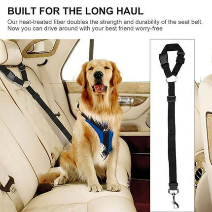 Dog Pet Safety Seat belt Clip for Car Vehicle Seatbelt Adjustable Harness LeadAU - Aimall