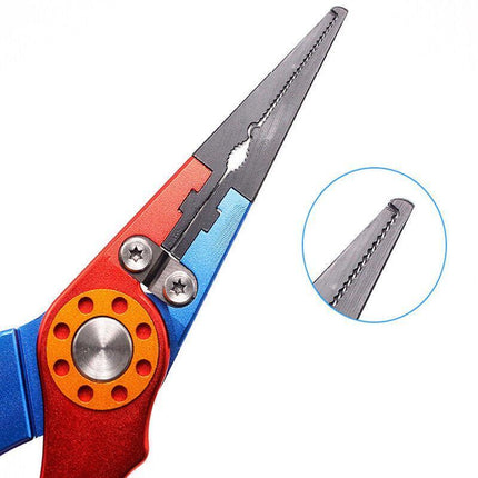 Aluminium Fishing Pliers Hook Removal Line Cutting Mono Braid Fish Grip AU Stock - Aimall