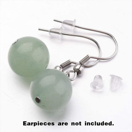 200 rubber earnuts earring nuts findings earring backs clear plastic dewsupplies - Aimall