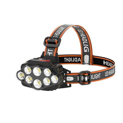 100000LM 8LED T6 Headlamp Headlight Torch Rechargeable Flashlight Work Light AU - Aimall