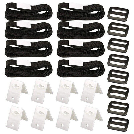 Pool Cover Roller Attachment Straps Kit 8PCS for Swimming Solar Pool - Aimall