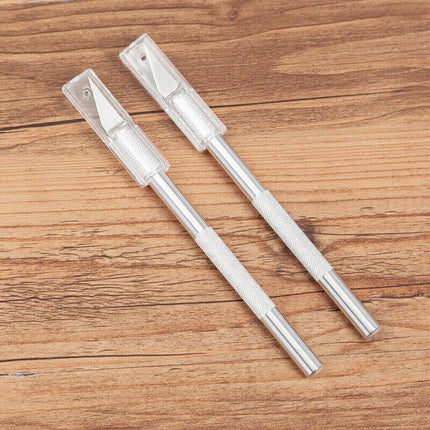 Cutter Metal Handle Engraving Tool Craft Knife With 5 Blade Scalpel AU STOCK - Aimall