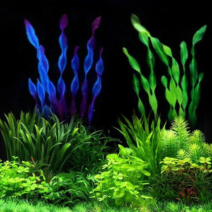 Green Artificial Plants Fish Tank Aquarium Aquatic Plants Simulated Water Grass - Aimall