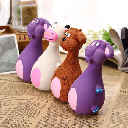 Latex Squeaky Dog Toys Puppy Pet Chew Toys Squeaker Toy Bite-Resistant - Aimall
