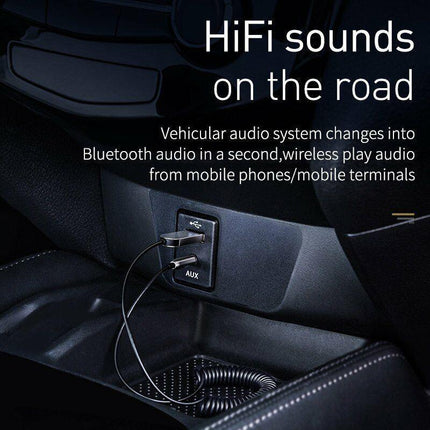 Wireless Bluetooth 5.0 Receiver Dongle Car AUX 3.5mm Adapter Cable Hot - Aimall