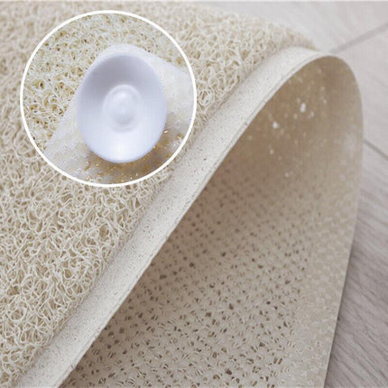 1x Shower Rug Anti Slip Loofah Bathroom Bath Mat Carpet Water Drains Non Slip AU - Aimall