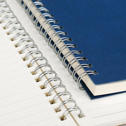 A5 Spiral Coil Notebook Diary Ruled School Vintage Office Student Note Book Memo - Aimall