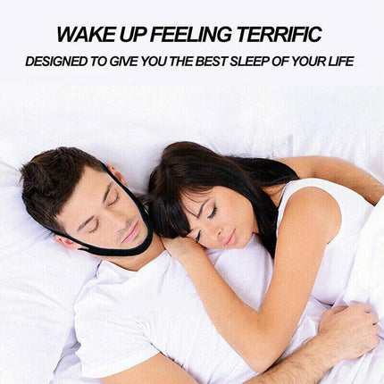 New Stop Snoring Chin Strap Anti Snore Sleep Apnea Belt Device Solutions Jaw OZ - Aimall