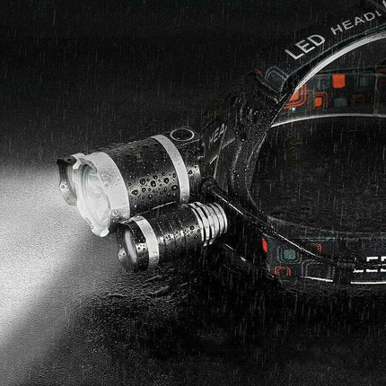100000LM Rechargeable Headlamp 3T6 XML LED Headlight Head Torch Flashlight AU - Aimall