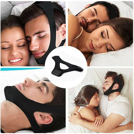 New Stop Snoring Chin Strap Anti Snore Sleep Apnea Belt Device Solutions Jaw OZ - Aimall