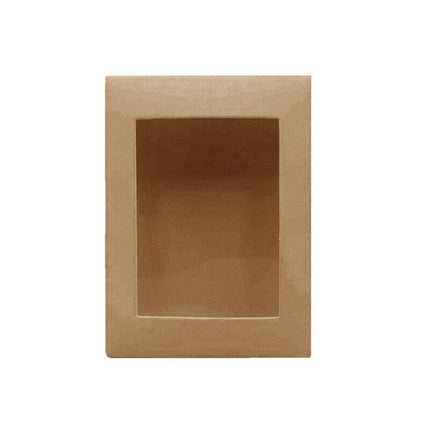 Cardboard Paper Catering Grazing Boxes/Trays 10, 20Pk W/Windows Kraft Disposable - Aimall