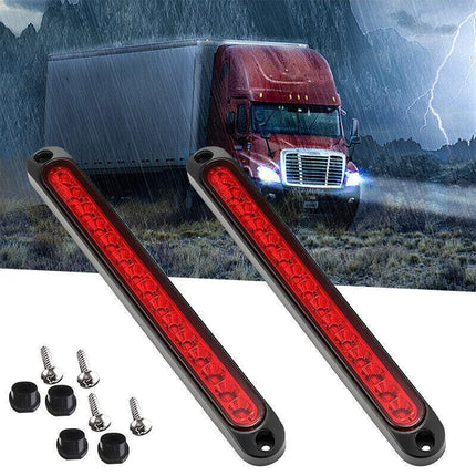 2x 15 LED Tail Light Trailer Truck Caravan UTE Reverse Light Bar Ultra-Slim Lamp - Aimall