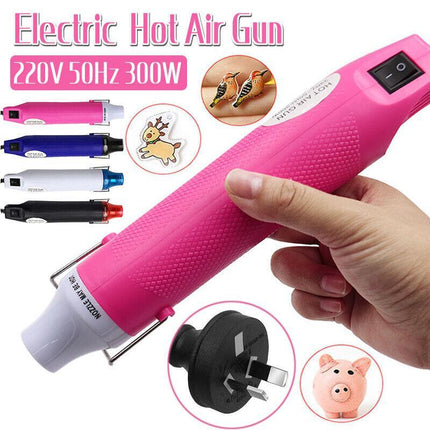 300W Electric DIY Heat Gun Hot Air Gun For Crafts Epoxy Resin Shrink Wrap Vinyl - Aimall