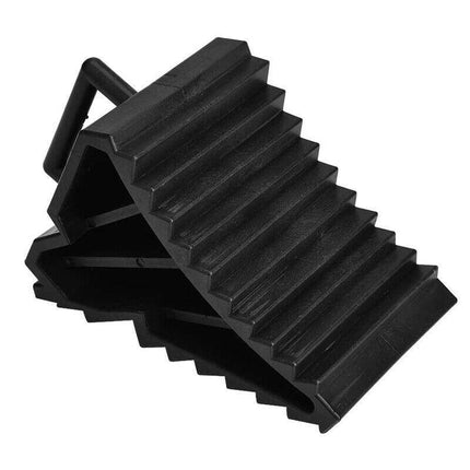 2/4PCS Heavy Duty Rubber Wheel Chock Tough Chocks Stops Car Trailer Boat Caravan - Aimall