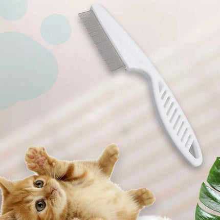 1PC Fine Toothed Flea Flee Metal Nit Head Hair Lice Comb with Handle AU Stock - Aimall