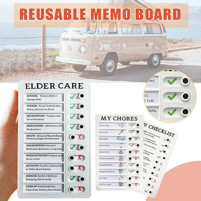 1PC Memo Plastic Board Office Plastic Notes Message My Chores Portable 2022 AU - Aimall