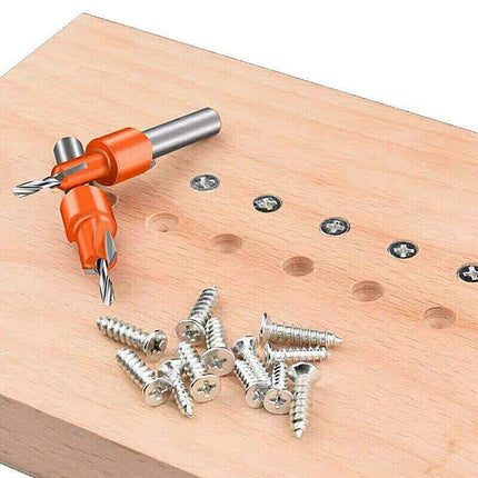 Hexagon Shank Countersink Drill Bit Woodworking Screw Wood Hole Drill Bit 8/10MM - Aimall