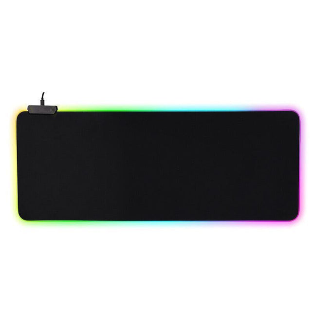 LED Gaming Mouse Pad Large RGB Extended Mousepad Keyboard Desk Anti-slip Mat - Aimall