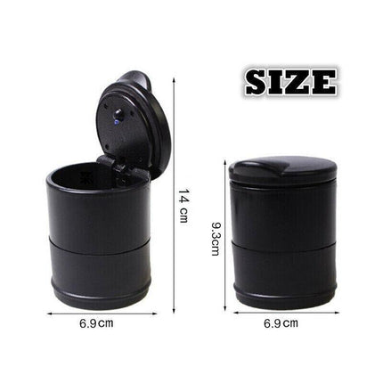 2PCS Portable Auto Car Ashtray Truck Cigarette Smoke Ashtray Ash Cylinder Holder - Aimall