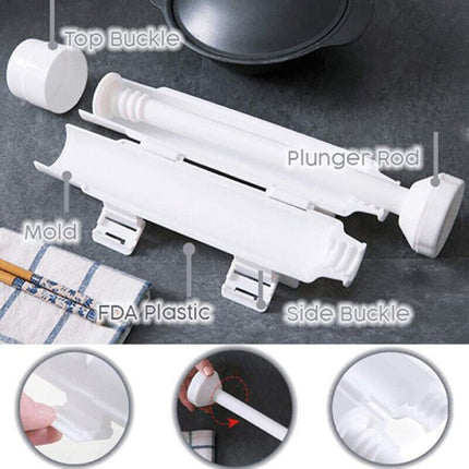 Sushi Maker DIYTool Roller Meat Vegetables Bazooka Rice Mould Sushis Mold Tube - Aimall