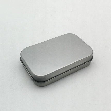 6PCS Metal Hinged Tin Box Container Blank Portable Small Storage Container Case - Aimall