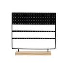 Earring Stand Display Rack 3-Tier Ear Stud Holder Jewelry Organizer 144 Holes - Aimall