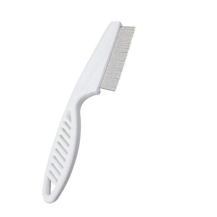 1PC Fine Toothed Flea Flee Metal Nit Head Hair Lice Comb with Handle AU Stock - Aimall