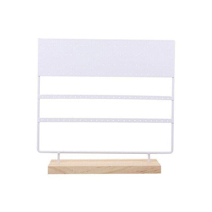 Earring Stand Display Rack 3-Tier Ear Stud Holder Jewelry Organizer 144 Holes - Aimall