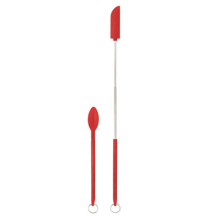 Mini Silicone Telescopic Spatula Multipurpose Double-Headed Cream Cake Scraper - Aimall