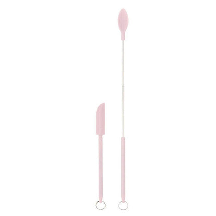 Mini Silicone Telescopic Spatula Multipurpose Double-Headed Cream Cake Scraper - Aimall