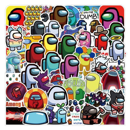 Among Us Rainbow Crewmate Vinyl Decal Stickers Game Laptop Phone Bag Luggage Au Aimall