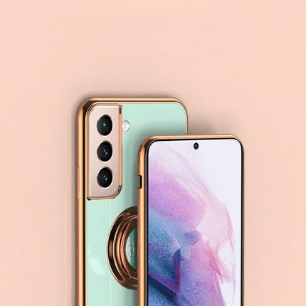 Magnetic Shockproof Ring Holder Case Cover For Samsung S22 Ultra S22Plus Note 20 - Aimall