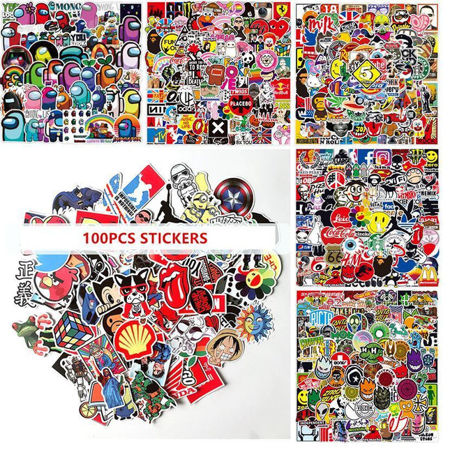 Among Us Rainbow Crewmate Vinyl Decal Stickers Game Laptop Phone Bag Luggage Au Aimall