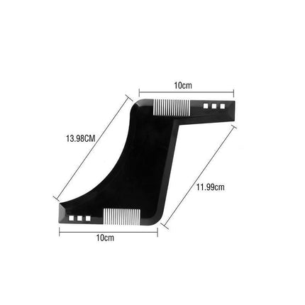 Beard Styling Shaping Template Comb Tool Symmetry Trimming Shaper Stencil - Aimall