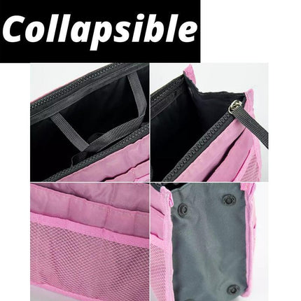 Bag Insert Organiser Handbag Women Travel Makeup Purse Wallet Pouch Organiser AU - Aimall