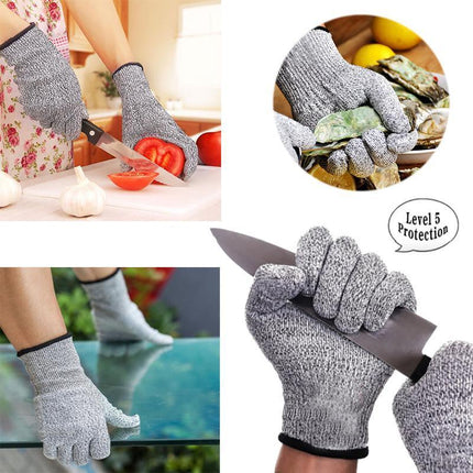 Cut Resistant Gloves Anti-Cutting Food Grade Level 5 Kitchen Butcher Protection - Aimall