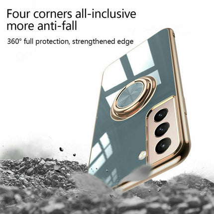 Magnetic Shockproof Ring Holder Case Cover For Samsung S22 Ultra S22Plus Note 20 - Aimall