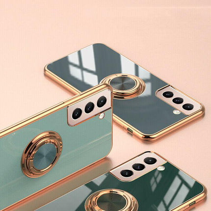 Magnetic Shockproof Ring Holder Case Cover For Samsung S22 Ultra S22Plus Note 20 - Aimall