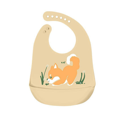 Baby Feeding Bib Apron Smock Silicon Waterproof Easy Clean 0-6 Kid Toddler Pouch - Aimall
