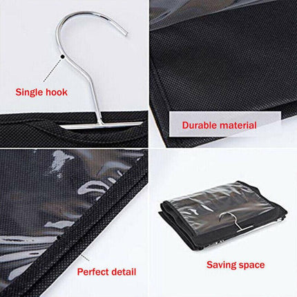 8 Pocket Double-sided Bag Handbag Storage Holder Hanging Organizer Shelf AU - Aimall